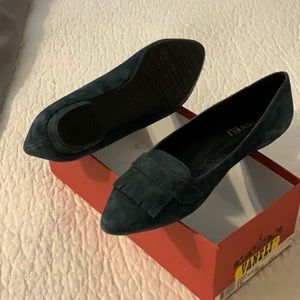 Flats - Vaneli blue suede ladies flats